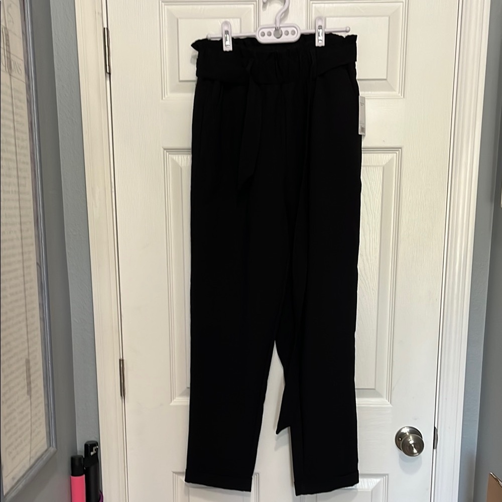 SO Black Trousers Essential Straight Leg